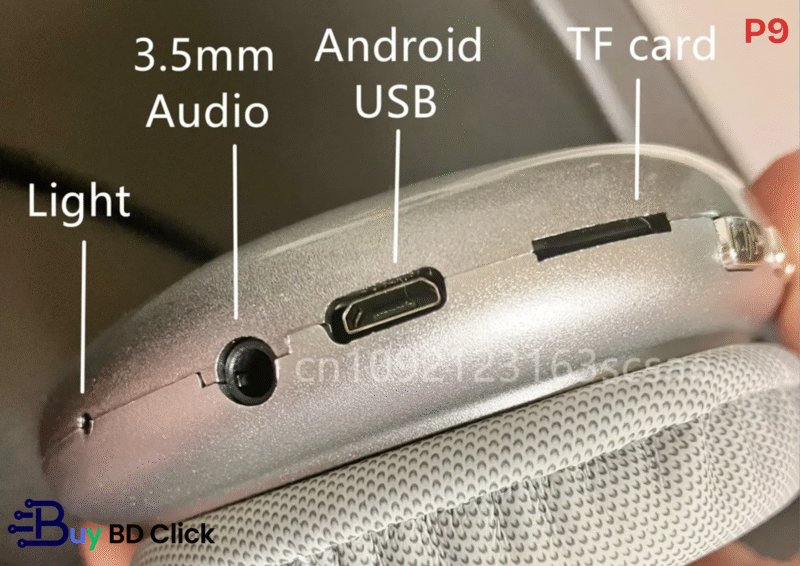 IGRARK P9 Wireless Bluetooth 5.0 হেডফোন – নয়েজ ক্যান্সেলিং