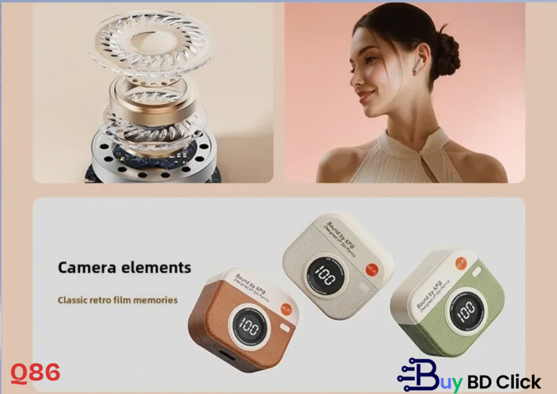 Professional Beauty Promotion Poster 13 TWS Q86 ওয়্যারলেস ব্লুটুথ হেডসেট