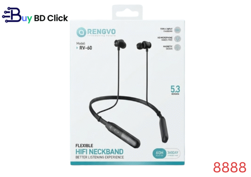 8881 🎧 RENGVO RV-60 Neckband Bluetooth Earphones